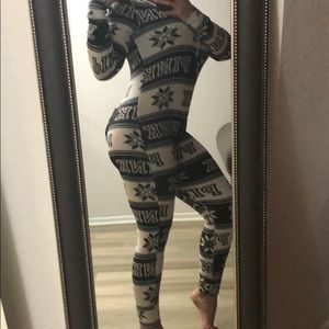Vs pink thermal onesie